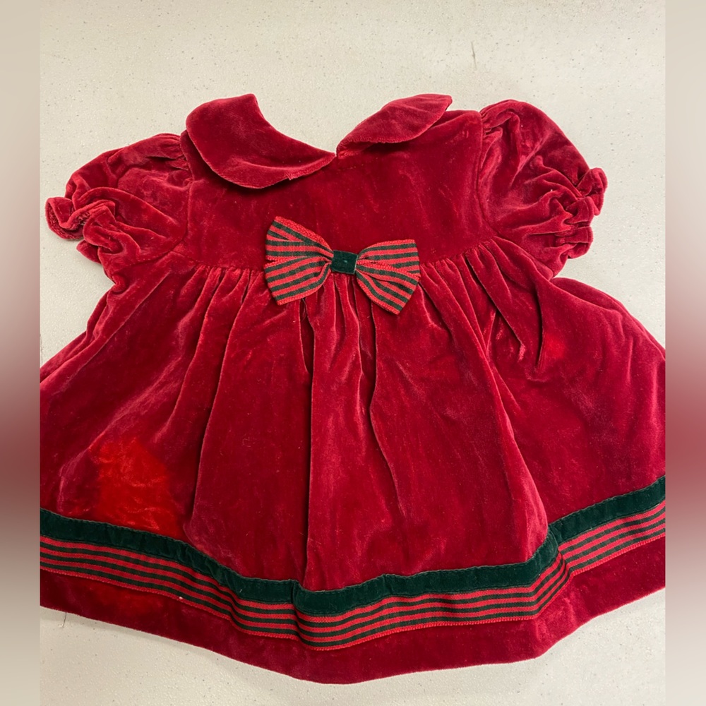 Good Lady Red Velvet two piece dress